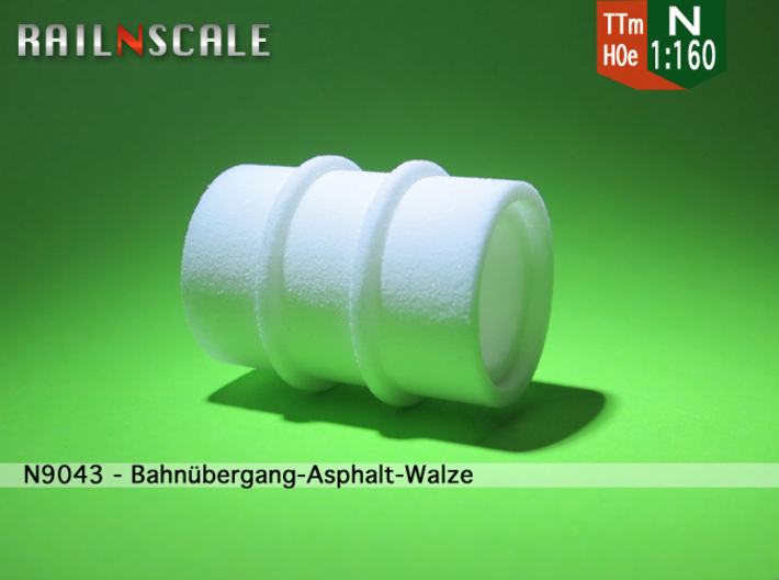Asphalt-Walze (Straßenbahn/Übergang - N 1:160) 3d printed 
