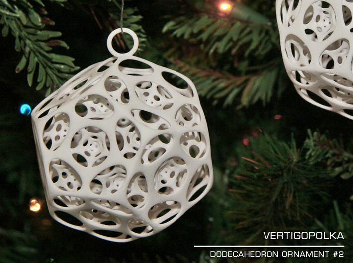 Dodecahedron Ornament 2 3d printed 