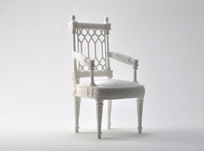 Georges Jacob Chair 1/12TH scale (1739-1814) 3d printed