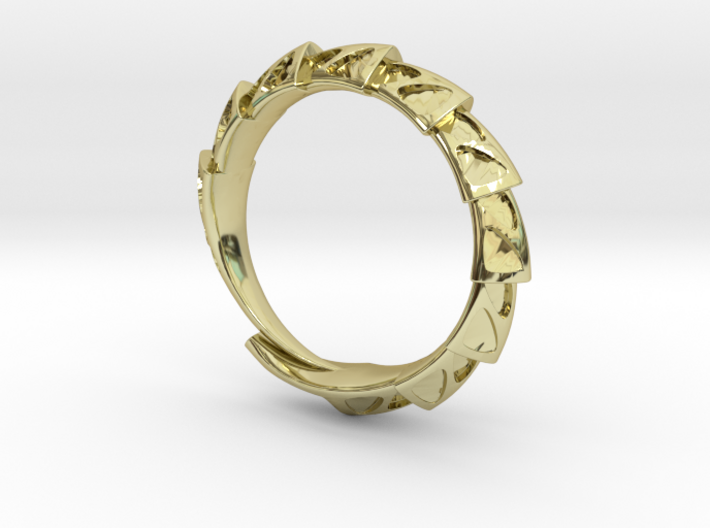 Carapace Ring 3d printed