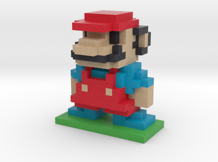 8Bit Mario Large 3d printed