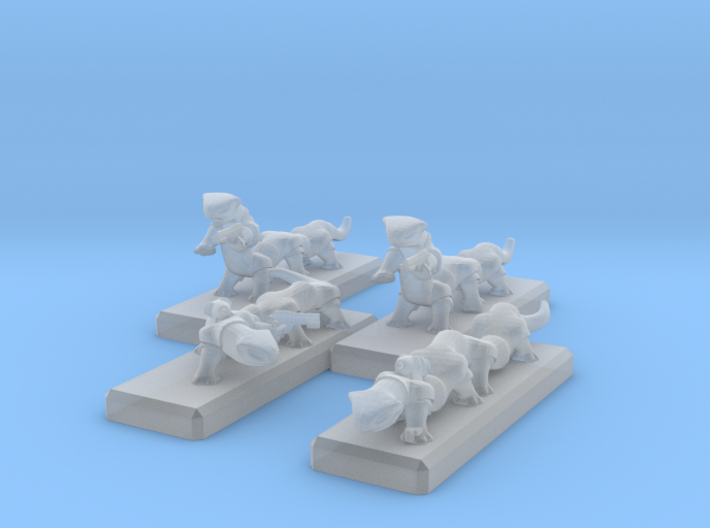 3mm Space Dragons 3d printed