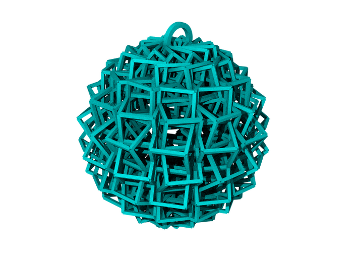 Cube Ball Ornament 1.2 (Christmas edition) 3d printed