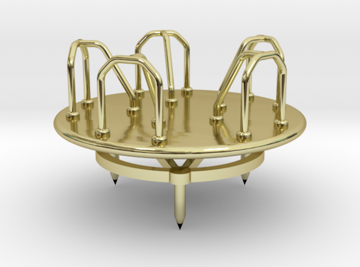 Children's Merry-go-Round, HO Scale (1:87) 3d printed