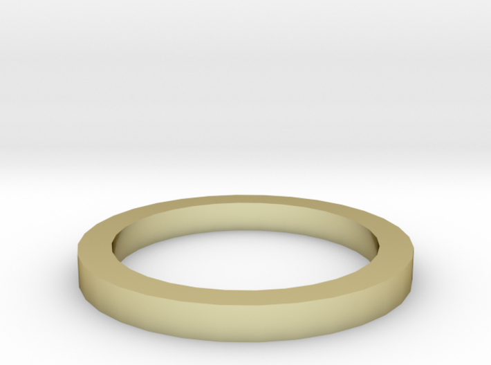 Dazzling ring Gold 3d printed