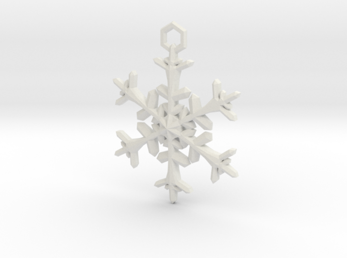 Snowflake Charm 3d printed