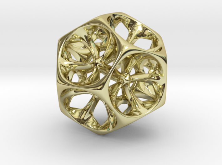 Dodecahedron XI, medium 3d printed