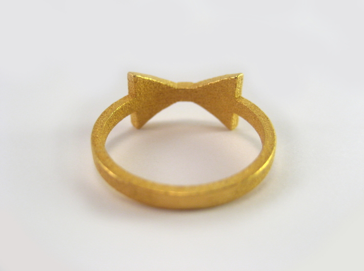 Bow Tie Ring (Size 7) 3d printed 