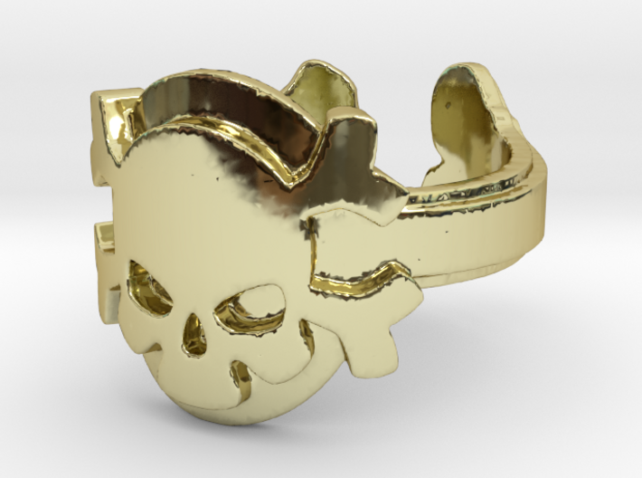 My Skull Ring Design Ring Size 6.75 3d printed