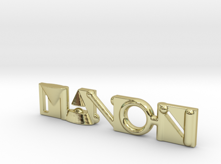 Manon Pendant - Name Necklace 3d printed