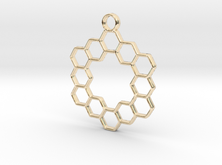 Honey pendant 3d printed