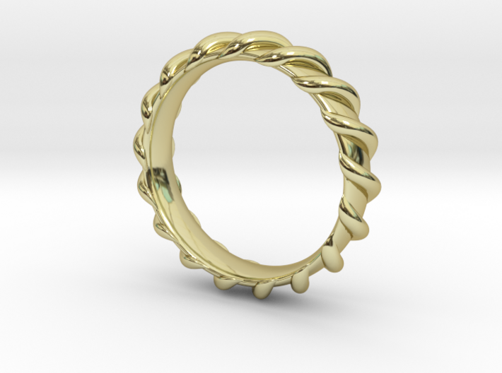 Spiral Wrapped Ring - Size US7 3d printed
