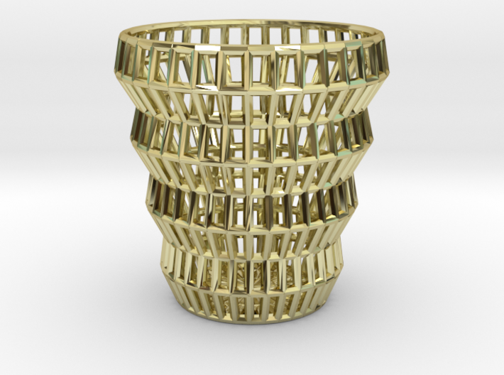 Wireframe Espresso Cup (Shell) 3d printed