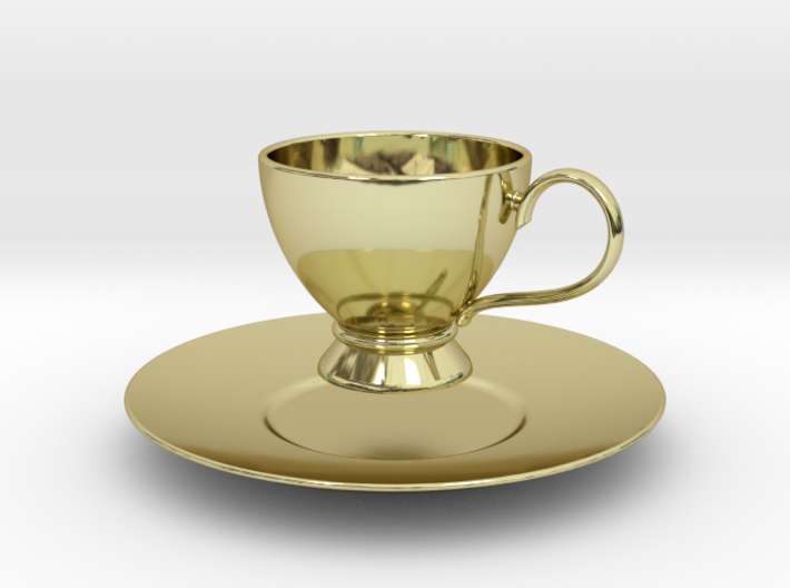 1/6 scale Tea Cup &amp; saucer 3d printed