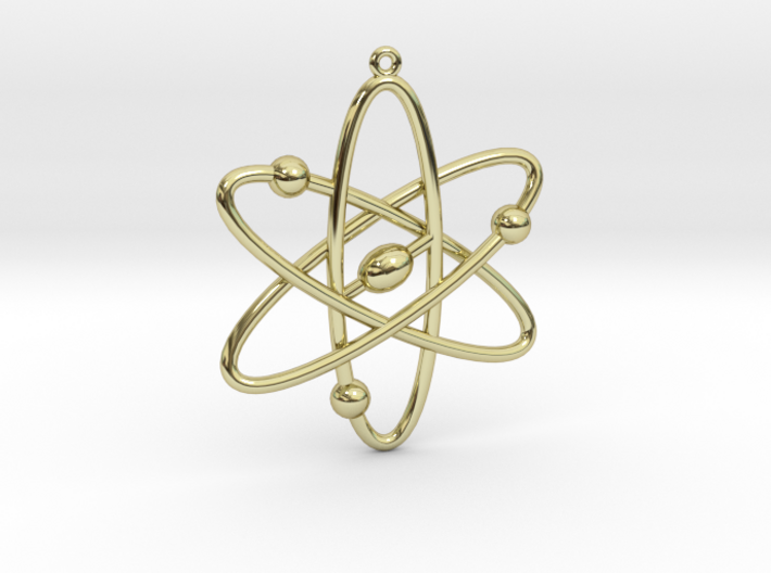 Atom Keychain or Pendant 3d printed