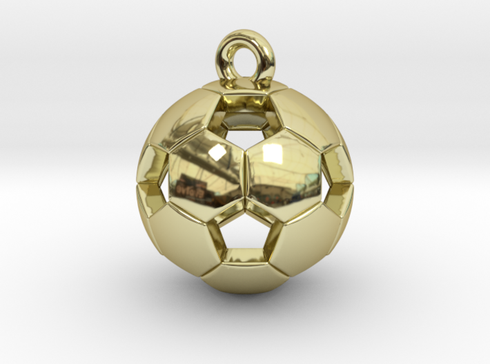 Soccer Ball Pendant 3d printed