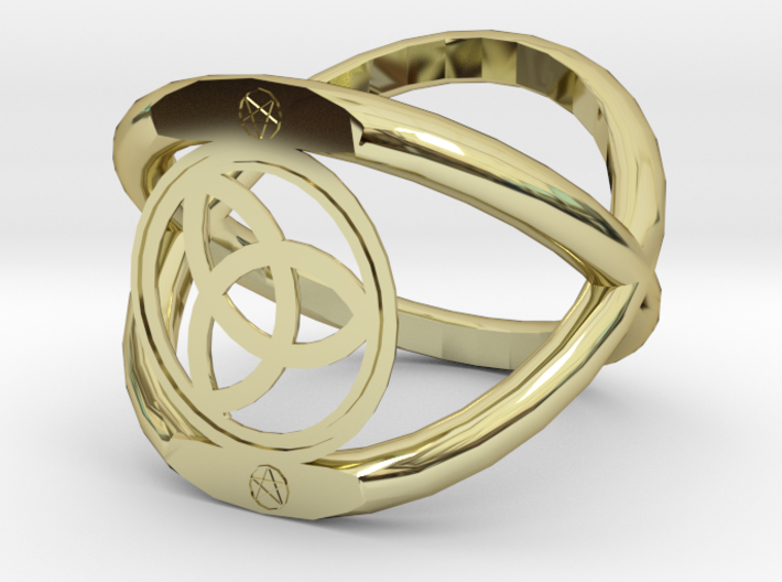 Wiccan Power Of Three Ring 3d printed