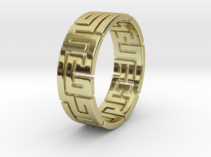 true maze ring size 7 3d printed