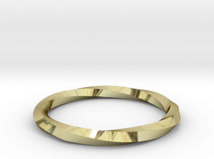 Nurbs Wedding Ring-Size 5.5 3d printed