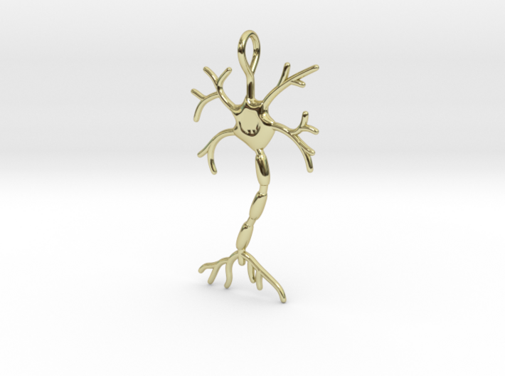 Neuron Pendant (1.7&quot; high) 3d printed