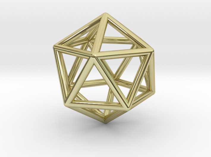Icosahedron Pendant 3d printed
