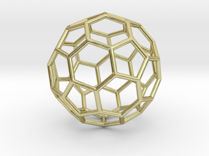 0024 Fullerene c60-ih Bonds/Truncated icosahedron 3d printed