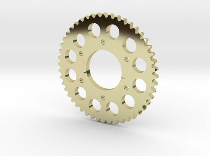 Motorcycle Sprocket Pendant or Golf Ball Marker 3d printed