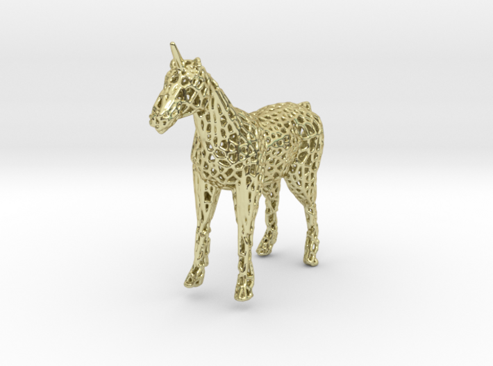 Unicorn Voronoi 3d printed