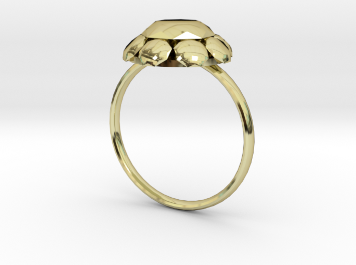 Diamond Ring US Size 8 5/8 UK Size R 3d printed 