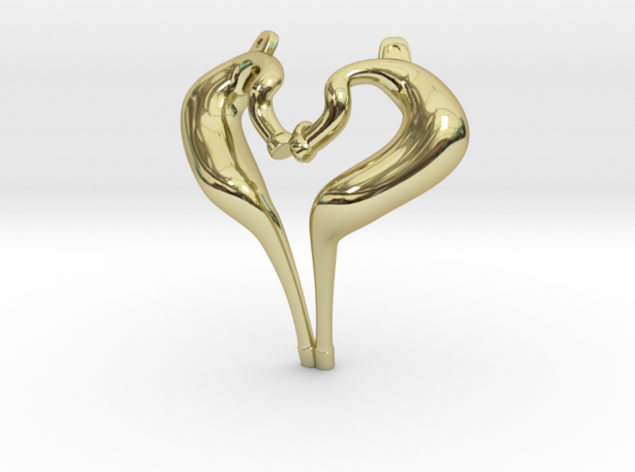 I Love 2-strokes Pendant Motorcycle Pipes 3d printed