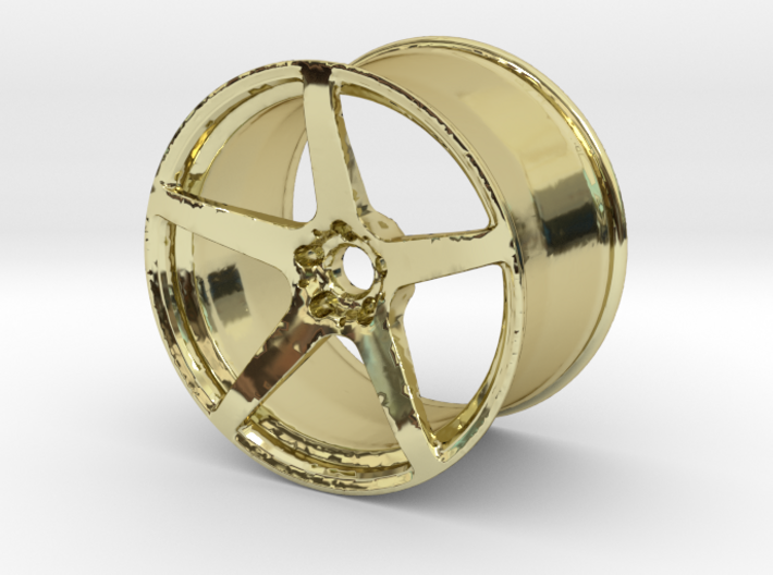 Scaled 1:12 5 Spoke Performance Wheel 3d printed