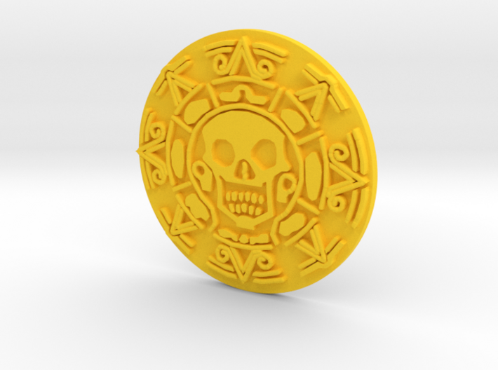 Pirates of The Caribbean Cursed Aztec Coin Jack 3d printed