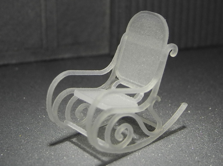 1:48 Bentwood Rocking Chair 3d printed