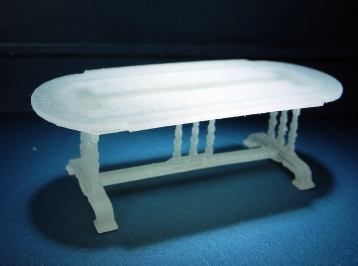 1:48 Old English Oval Table 3d printed