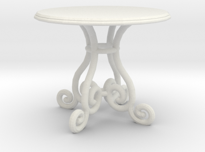 1:48 Fancy Rod Iron Table 3d printed