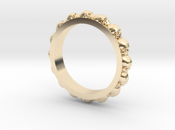 Skull Ring Eternity Style size 9 3d printed