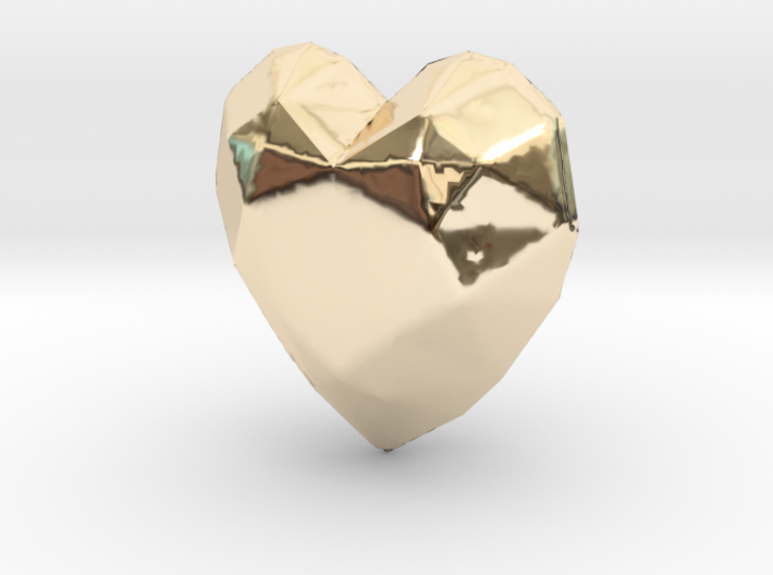 Lucky Heart Pendant for a Necklace or Keychain 3d printed