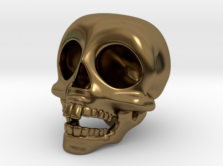 Skull Keychain 3d printed