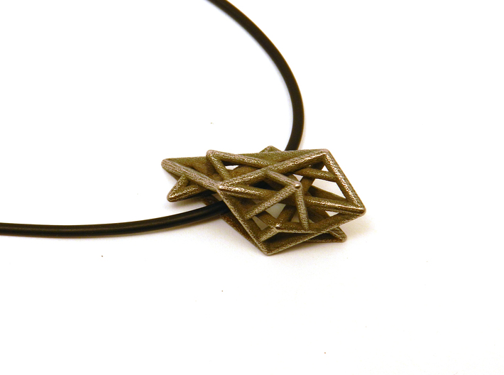 Angular Complexity Necklace 3d printed 