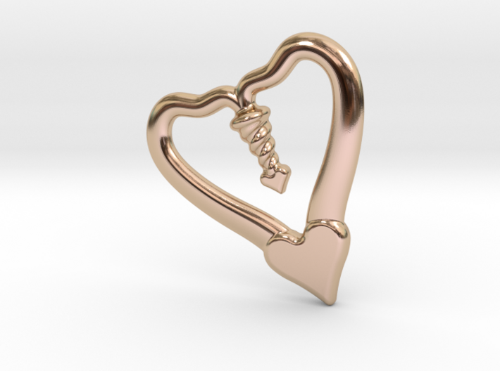TWO HEARTS ONE LOVE 3d printed 