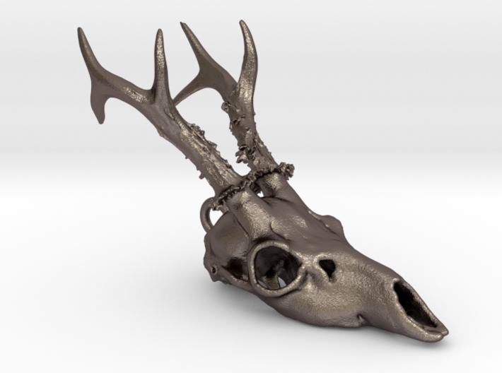 Roe Deer Skull Pendant 3d printed 