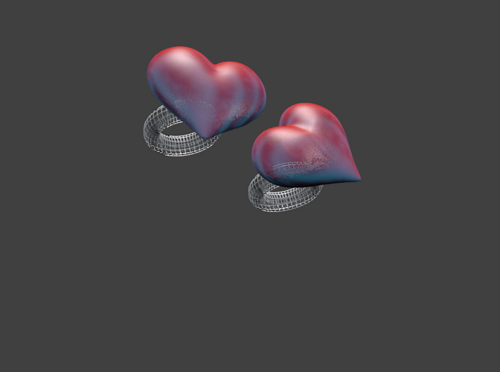 Sweetheart Ring 3d printed Lovers' Parties