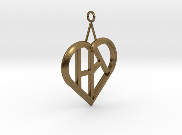 Heart of love pendant [customizable] 3d printed