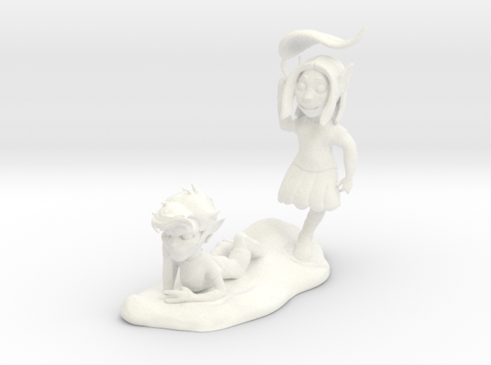 Young Ace and Jenna 3d printed
