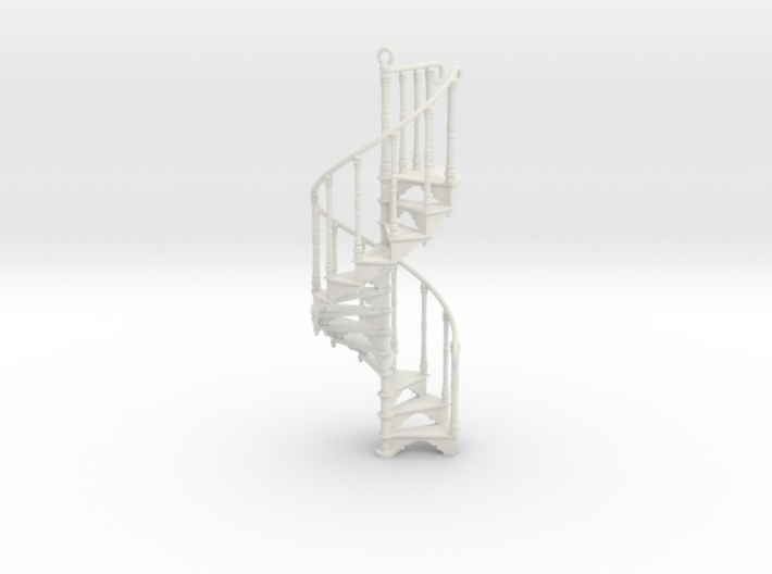 Spiral Staircase Ornament (1:36) 3d printed 