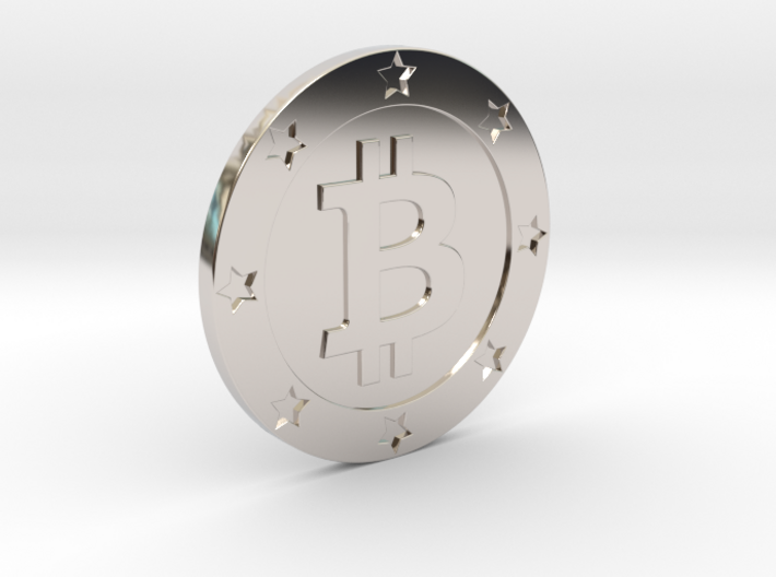 Bitcoin real coin 3d printed