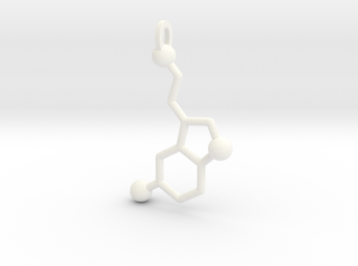 Serotonin Molecule 3d printed