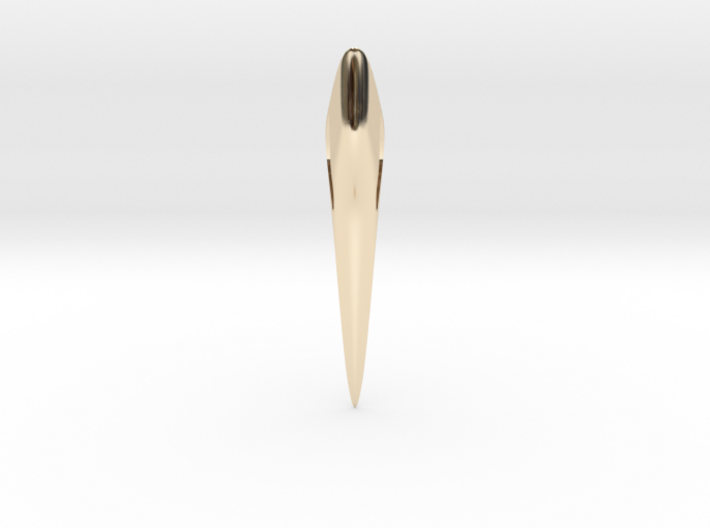 SHARP SPACER Pendant. Smooth Shaped for Perfect Co 3d printed