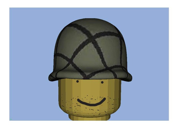US HELMET WWII Normandy for lego 3d printed