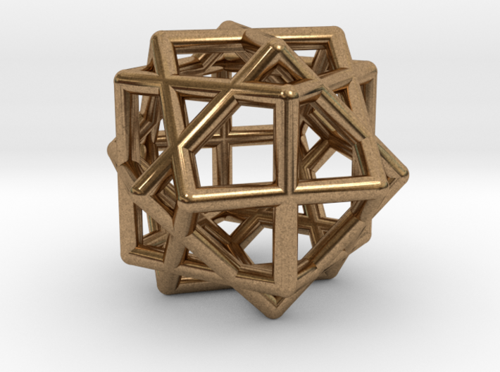 Compound of Three Cubes 3d printed